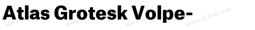 Atlas Grotesk Volpe字体转换